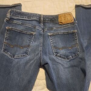 American Eagle Outfitters Dark Blue Slim Straight Jeans Size 30x32 Extreme Flex